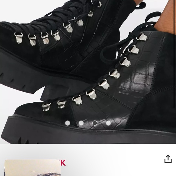 ASOS Boot, Black, Size 8 - Picture 5 of 7